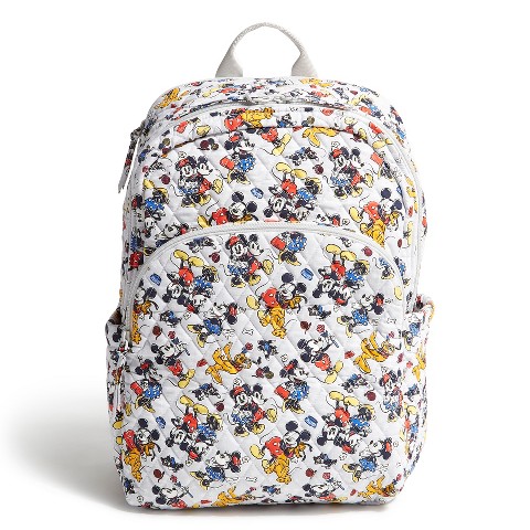 Рюкзаки Vera Bradley Women's Outlet Disney Cotton Essential Large Backpack Mickey Mouse Family Fun Multi