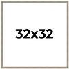 PosterPalooza | Square Classic Modern Silver Picture Frame - UV Acrylic, Foam Board Backing, Hanging Hardware - 2 of 4