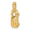Black Bow Jewelry 14k Yellow Gold 3D Sports Car Charm - 4 of 4