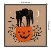 22" x 22" Halloween Cat Graphic I by Victoria Barnes Framed Wall Canvas - Amanti Art: Modern Decor, Seasonal Artwork - 4 of 4