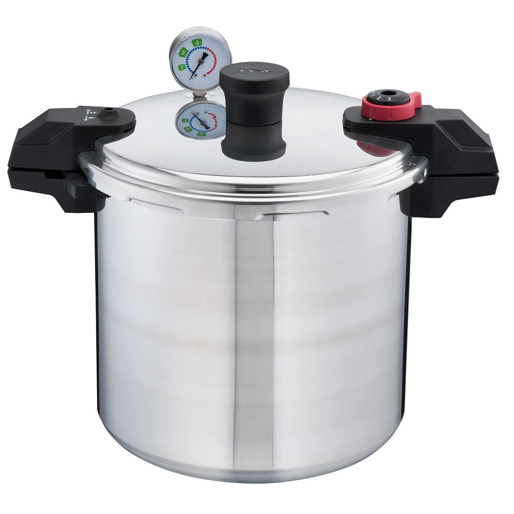 UPC 032406059009 product image for T-fal 22qt Canner & Pressure Cooker, Polished Aluminum Cookware | upcitemdb.com