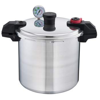 T-fal 22qt Canner & Pressure Cooker, Polished Aluminum Cookware