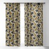 Alisa Galitsyna Florals on Olive Background Single Panel Sheer Window Curtain - Society 6 - 2 of 4