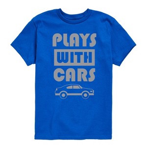 Boys' - Instant Message - Plays With Cars Short Sleeve Graphic T-Shirt - 1 of 4