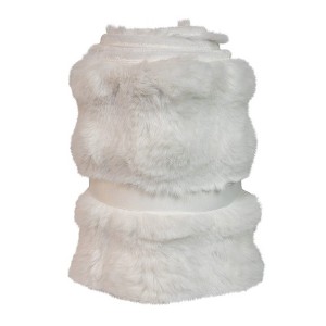 Kurt Adler 10 by 24-Inch White Fur Tree Collar - 1 of 4