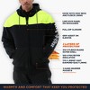 RefrigiWear Freezer Edge Hooded Sweatshirt - Men's Insulated Zip-Up Hoodie, HiVis, -30°F Warmth, Durable Fleece Workwear - 3 of 4