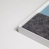 U Brands 36"x24" Magnetic Glass Dry Erase Board Blue Surface/White Aluminum Frame - 3 of 3