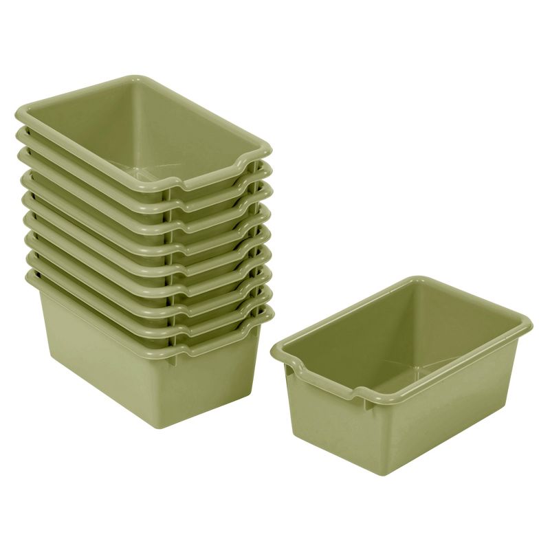 ECR4Kids Storage Bins with Scoop Front Handles - Cubby Compatible - 10-Pack, 1 of 10