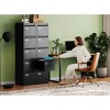 Mlezan 5-Drawer File Cabinet: Metal, Lockable,Narrow Design for Under-Desk Storage.Fits A4/F4/Letter/Legal Files,Assembly Required. - 2 of 4