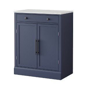 Lyngins Wood Sideboard Buffet Cabinets with 2 Adjustable Shelves,2 Door Shelves,Drawer,Coffee Bar Cabinets,Credenzas for Kitchen,Entryway - 1 of 4