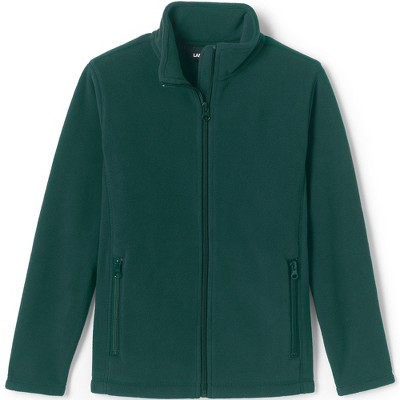 Lands' End School Uniform Kids Full-zip Mid-weight Fleece Jacket ...