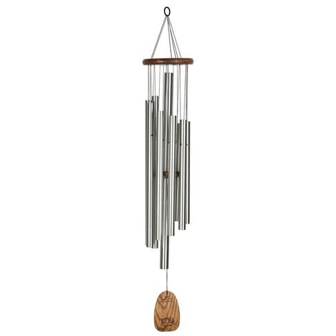 Woodstock Chimes Signature Collection, Woodstock Mindfulness Chime, Large 44'' Silver Wind Chime WMCL - image 1 of 4