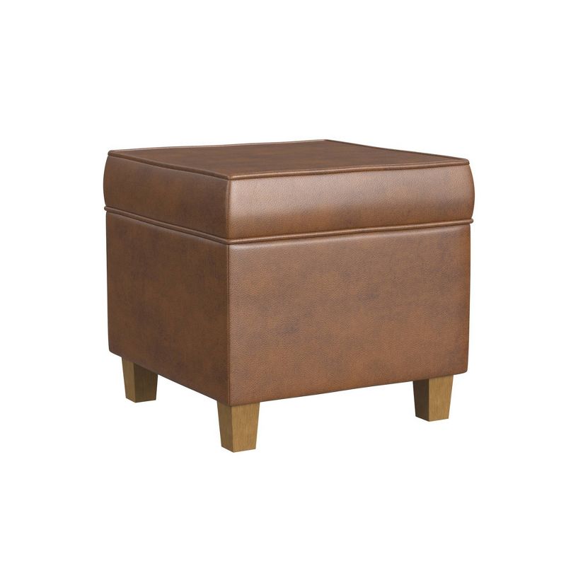Cole Classics Square Storage Ottoman with Lift Off Top - HomePop, 3 of 18