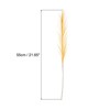 Unique Bargains Party Wall Vase Wedding Decor Tall Fluffy Faux Pampas Grass Golden Yellow 18 Pcs - 3 of 4