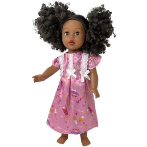 Doll Clothes Superstore Ice Cream Print Nightgown Compatible With Our Generation American Girl Dolls - 1 of 4