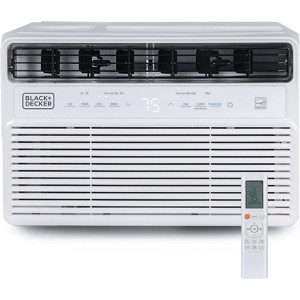 BLACK+DECKER 10,000 BTU Inverter Window Air Conditioner For Up To 450 Sq. Ft., ENERGY STAR Rated AC Unit, Full Function Remote Control, White - 1 of 4