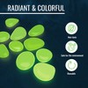 Graham Products Products 190 Pieces Glow in the Dark Rocks | Indoor & Outdoor Use - Garden, Fish Tank Pebbles - Green - 4 of 4