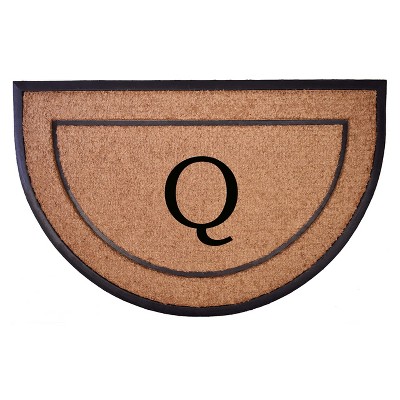 Calloway Mills 106573048Q The General Monogram Doormat 30 In. x 48 In. Letter Q