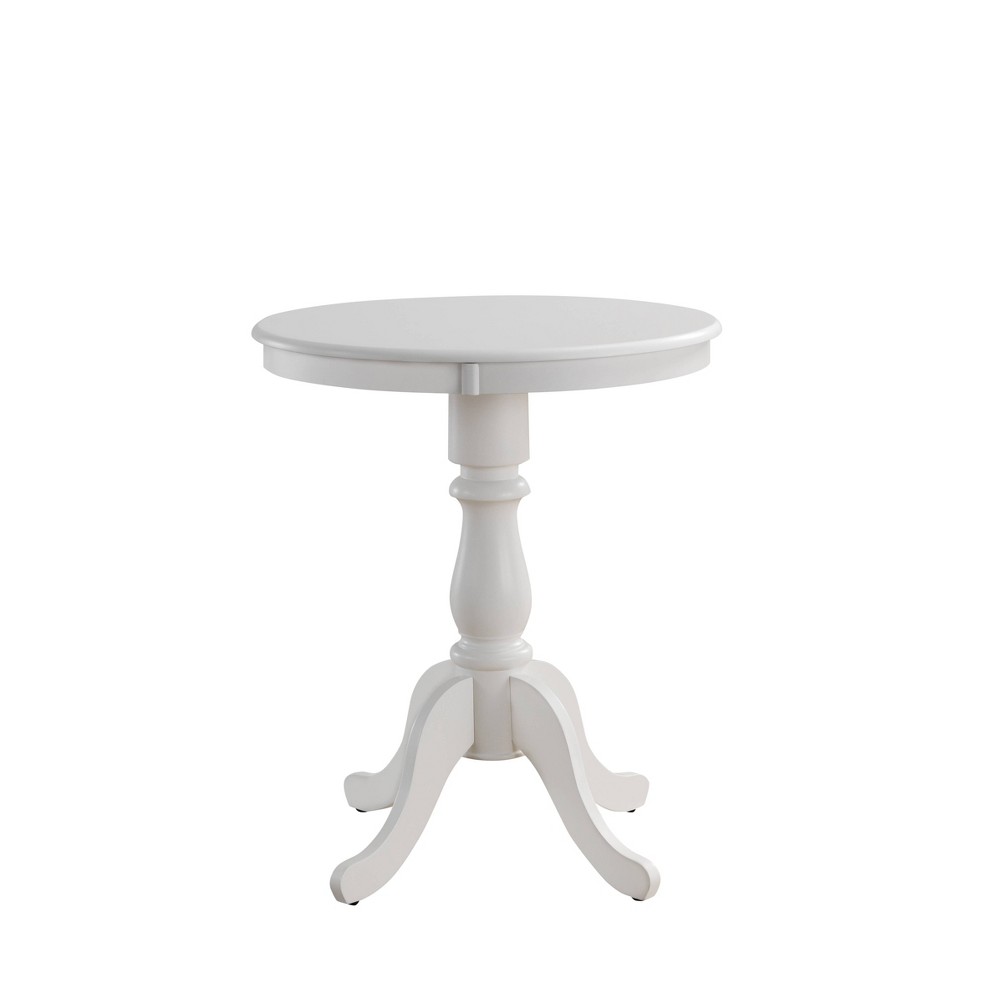 Photos - Dining Table Carolina Living 30" Salem Round Pedestal Bar Table White: 36" High, MDF &