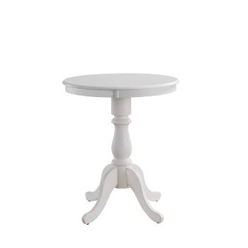 30" Salem Round Pedestal Bar Table White - Carolina Chair & Table
