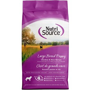 NutriSource Large Breed Puppy Chicken & Rice Recipe with Wholesome Grains Dry Dog Food - 4LB - 1 of 1