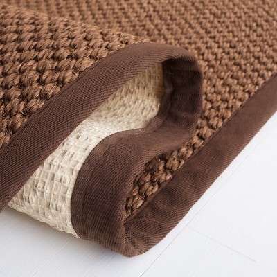Chocolate Brown 5'x8' Hand-Knotted Wool Area Rug