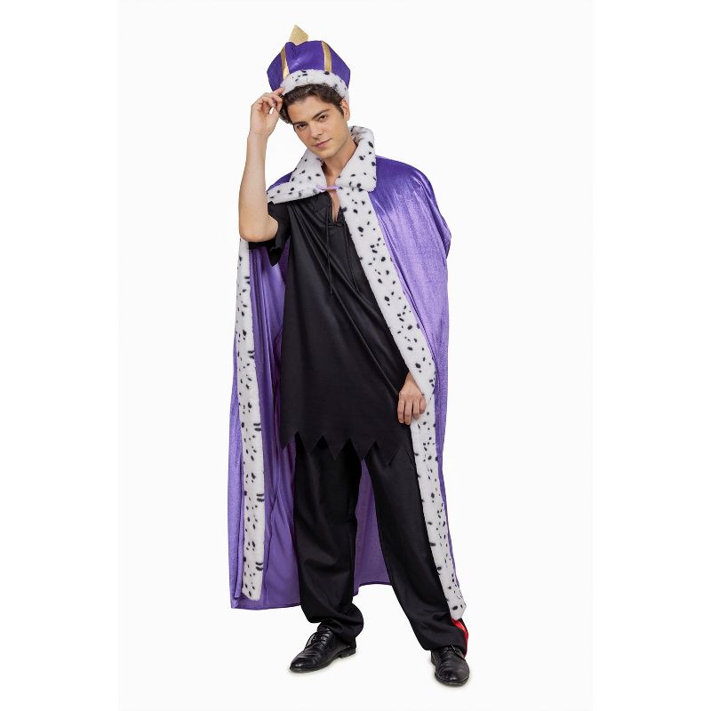 Toynk Royal King Cape and Crown Adult Costume Set | One Size Fits Most, 5 of 6