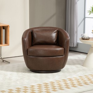 NicBex Swivel Chair Modern Barrel Chair Armchair with Storage Living Room Chair for Bedroom, Office, Reading Spaces - 1 of 4