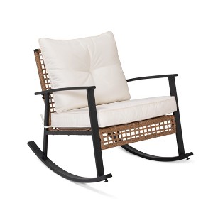 LAUSAINT HOME Wicker Outdoor Rocking Chair（2-piece/ 1-piece） - 1 of 4