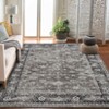 Area Rug Vintage Living Room Washable Distressed Rug Carpet Floral Bedroom Rug Retro Accent Throw Rug Office Dining Room Nursery Indoor - 2 of 4