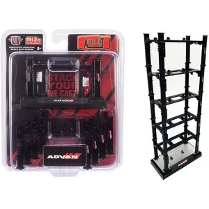 Stackable Diecast Auto-Lifts 5 piece Set "ADVAN Yokohama" for 1/64 Scale Model Cars by M2 Machines - 1 of 3