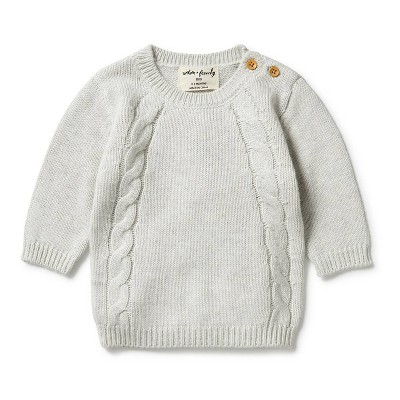 Boy's Kid's Knit Mini Cable Sweater - wilson + frenchy