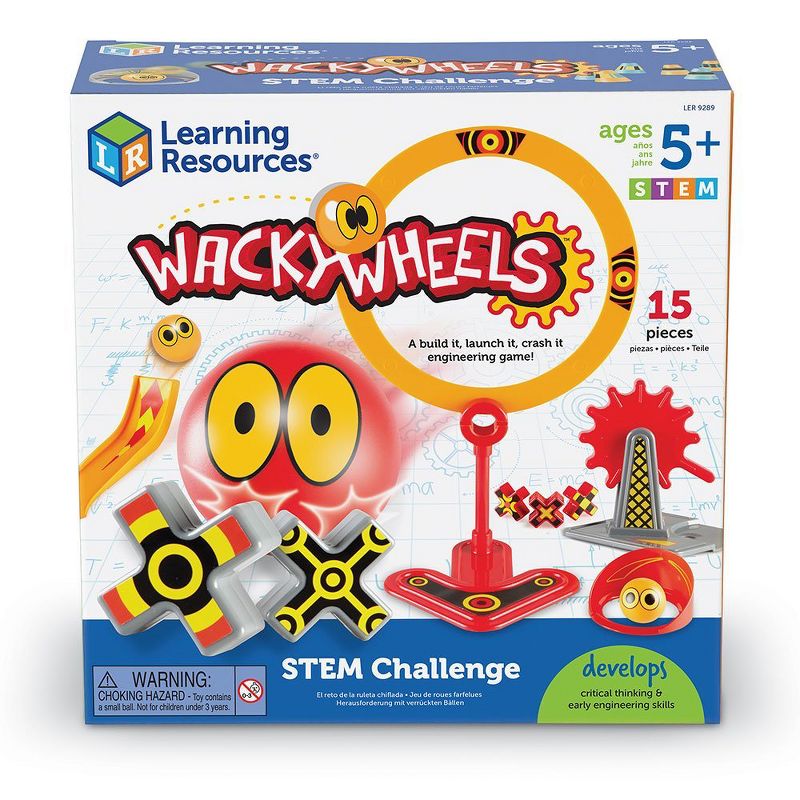 Learning Resources Wacky Wheels STEM Challenge, 15 Pieces, 5 of 6