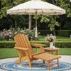 Adirondack Chair, Folding Wooden Outdoor Lounge Accent Chair, 300lb Weight Capacity - 3 of 4