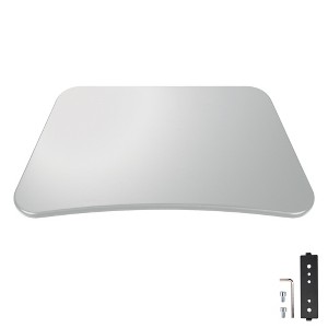 Yescom Sliding Desktop Keyboard Tray for PC Mobile Cart Medical Trolley Cart Silver - 1 of 4
