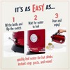 Nostalgia WK17RR Retro 1.7-Liter Stainless Steel Electric Water Kettle with Strix Thermostat, Retro Red - 3 of 4