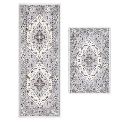 BAGOKIE Anti Fatigue Kitchen Mat Set of 2