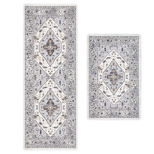 BAGOKIE Anti Fatigue Kitchen Mat Set of 2 - 1 of 4