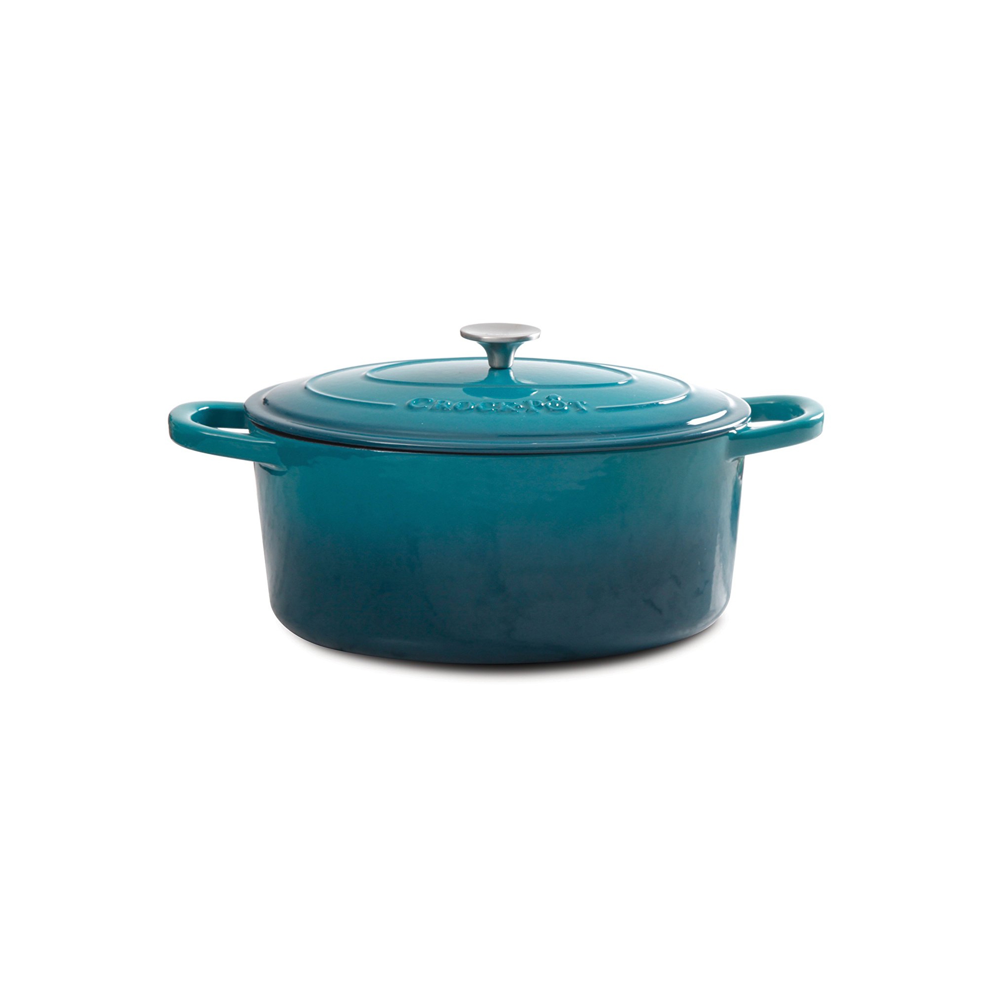 Crock-Pot Artisan 5 Qt Round Dutch Oven in Teal Ombre