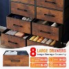 BestMassage 5/8/9-Drawer Fabric Dresser with Wood Top Versatile Storage Cabinet Organizer with Steel Frame - 3 of 4