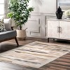 Nuloom Elvi Abstract Watercolor Pet Friendly Machine Washable Area Rug, 4' x 6', Beige - 2 of 4