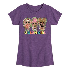 Girls' - LOL Surprise! - U Glow Girl Fitted Short Sleeve Graphic T-Shirt - 1 of 4