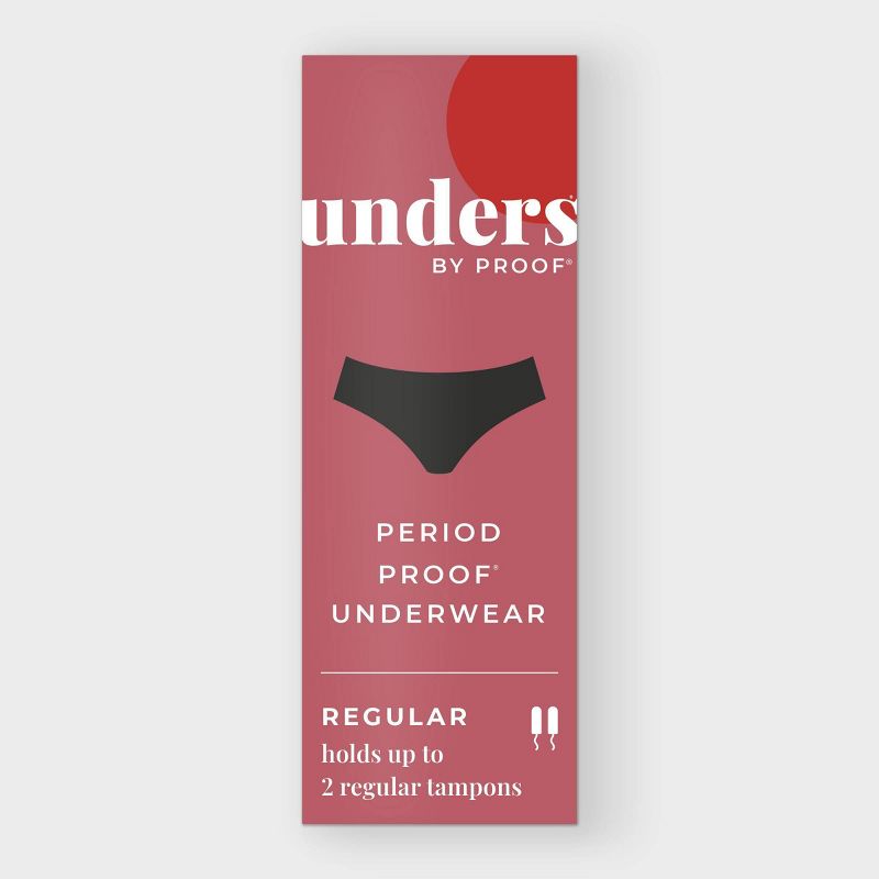 Unders by Proof Period Underwear Briefs - Regular Absorbency  - Black, 3 of 11