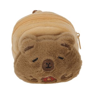 Unique Bargains Backpack Shape Coin Purse Wallet Brown 1 Pc - 1 of 4