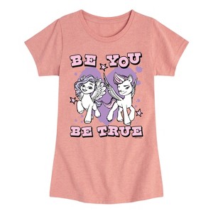 Girls' - My Little Pony - Be You Be True Fitted Short Sleeve Graphic T-Shirt - 1 of 3
