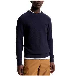 Tommy Hilfiger Mens Rectangle Stitch Knit Sweater - 1 of 1