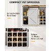 COZONY 55" Coffee Bar Cabinet with LED & Power Outlet, Tall Buffet Hutch with Barn Door, Wine Glass Rack, Kitchen Storage for Dining Room - 3 of 4