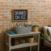 Royal Hampton Embossed Design Oval Shape with Side Handles Galvanized Steel Tub, Large - 3 of 4
