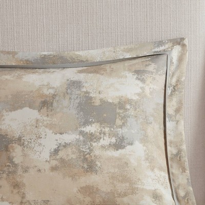 Madison Park 7pc Queen Mist Comforter Set - Gray: Madison Park, Hypoallergenic, Modern Bedding, Embroidered Details, 3 Decorative Pillows — фото 6
