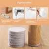 Topteng Felt Pads Beige: Furniture Floor Protectors, Anti-Scratch Chair Leg Pads, 128 Pcs - 2 of 4